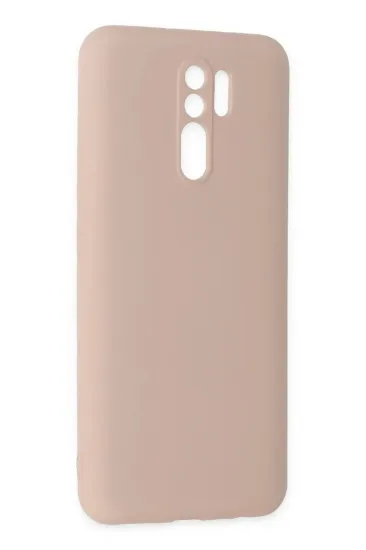 Newface Xiaomi Redmi 9 Kılıf Nano içi Kadife Silikon - Pudra resmi