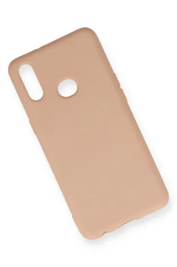 Newface Samsung Galaxy A10S Kılıf Nano içi Kadife Silikon - Pudra resmi