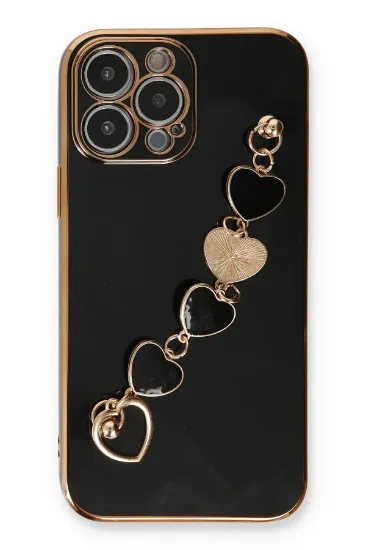 Newface iPhone 13 Pro Kılıf Esila Silikon - Siyah resmi
