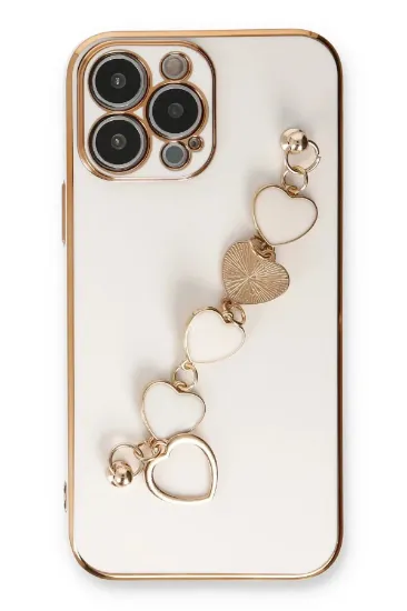 Newface iPhone 13 Pro Kılıf Esila Silikon - Beyaz resmi