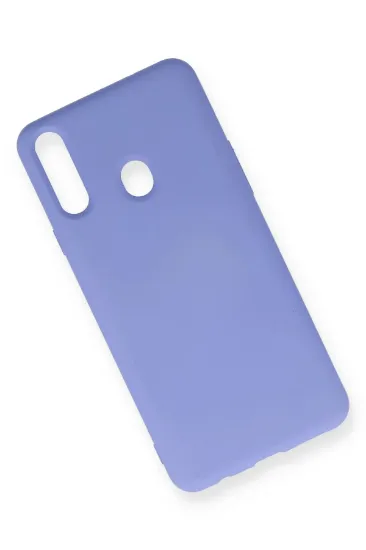 Newface Samsung Galaxy A20S Kılıf Nano içi Kadife Silikon - Lila resmi