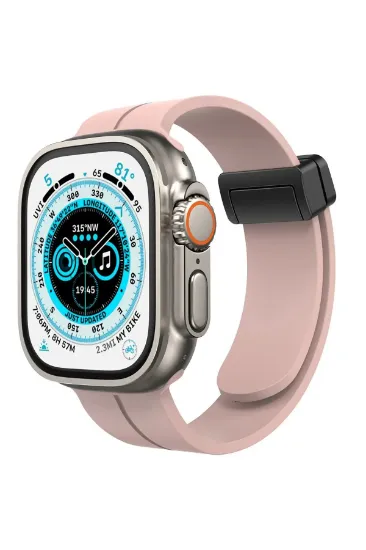 Newface Apple Watch 38mm KR412 Elegance Stylısh Kordon - Pudra resmi