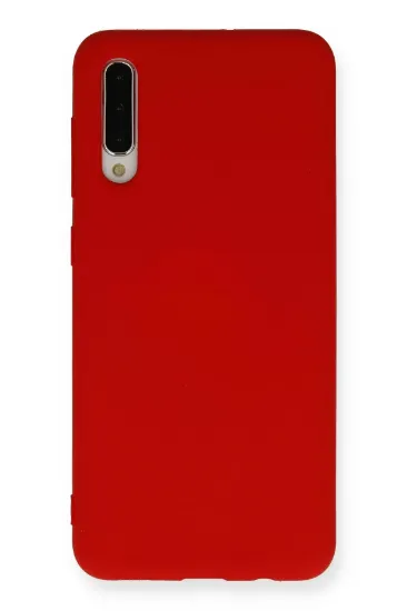 Newface Samsung Galaxy A30S Kılıf Nano içi Kadife Silikon - Kırmızı resmi