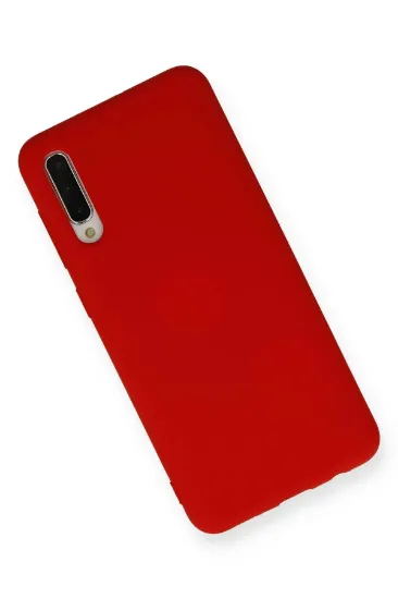 Newface Samsung Galaxy A30S Kılıf Nano içi Kadife Silikon - Kırmızı resmi