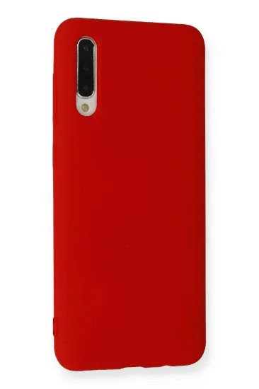 Newface Samsung Galaxy A30S Kılıf Nano içi Kadife Silikon - Kırmızı resmi