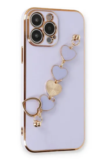 Newface iPhone 13 Pro Kılıf Esila Silikon - Lila resmi