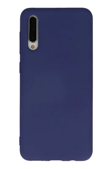 Newface Samsung Galaxy A30S Kılıf Nano içi Kadife Silikon - Lacivert resmi