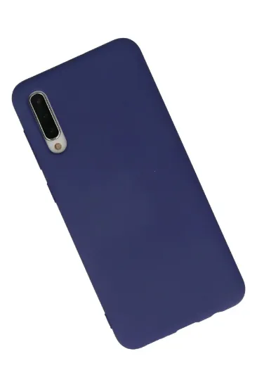 Newface Samsung Galaxy A30S Kılıf Nano içi Kadife Silikon - Lacivert resmi