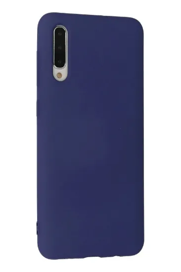 Newface Samsung Galaxy A30S Kılıf Nano içi Kadife Silikon - Lacivert resmi