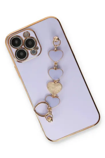Newface iPhone 13 Pro Kılıf Esila Silikon - Lila resmi