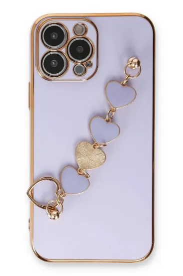 Newface iPhone 13 Pro Kılıf Esila Silikon - Lila resmi