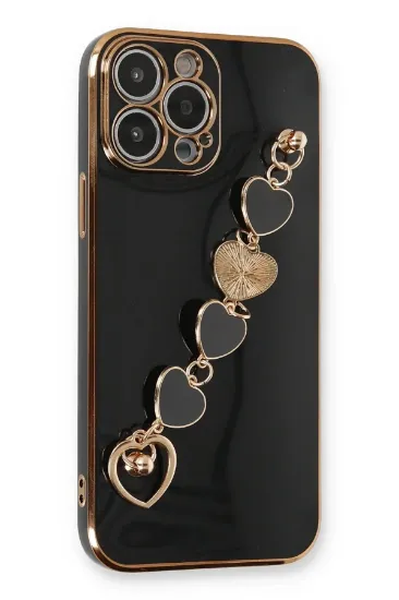 Newface iPhone 13 Pro Max Kılıf Esila Silikon - Siyah resmi