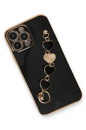 Newface iPhone 13 Pro Max Kılıf Esila Silikon - Siyah resmi