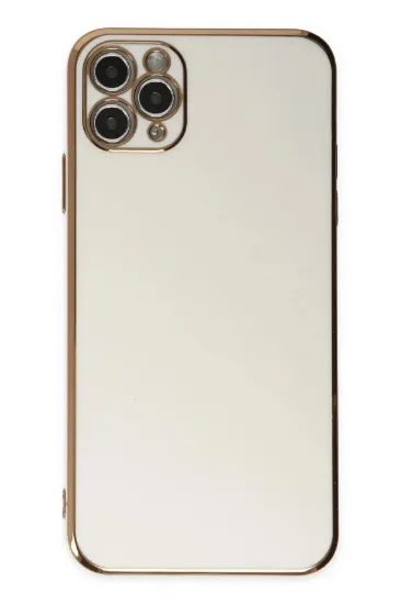 Newface iPhone 11 Pro Max Kılıf Volet Silikon - Beyaz resmi