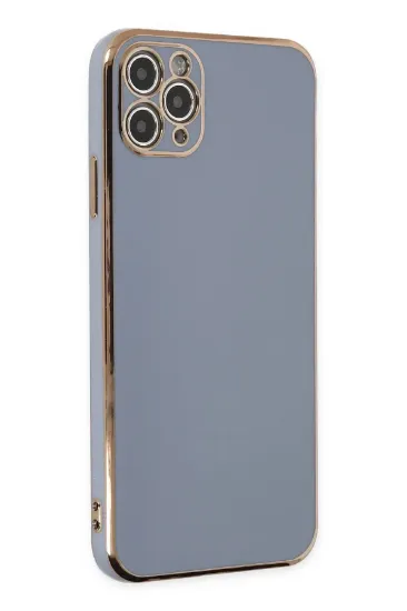 Newface iPhone 11 Pro Max Kılıf Volet Silikon - Mavi resmi