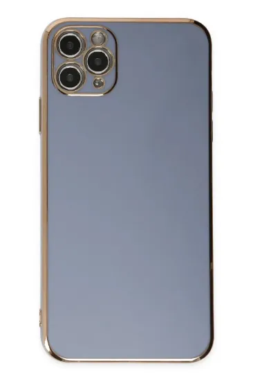 Newface iPhone 11 Pro Max Kılıf Volet Silikon - Mavi resmi