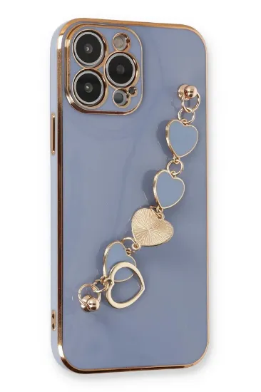 Newface iPhone 13 Pro Max Kılıf Esila Silikon - Gri resmi