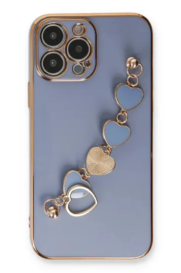 Newface iPhone 13 Pro Max Kılıf Esila Silikon - Gri resmi