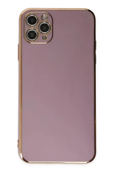 Newface iPhone 11 Pro Max Kılıf Volet Silikon - Mor resmi