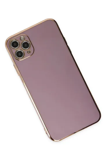 Newface iPhone 11 Pro Max Kılıf Volet Silikon - Mor resmi