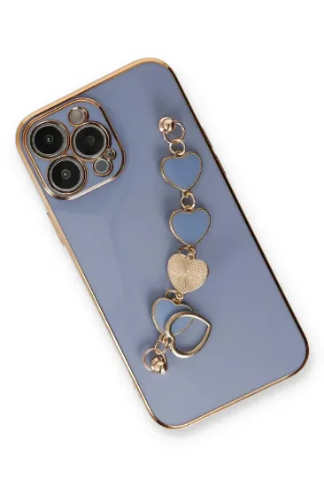 Newface iPhone 13 Pro Max Kılıf Esila Silikon - Gri resmi