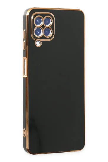 Newface Samsung Galaxy A12 Kılıf Volet Silikon - Siyah resmi