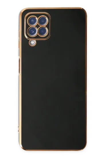 Newface Samsung Galaxy A12 Kılıf Volet Silikon - Siyah resmi
