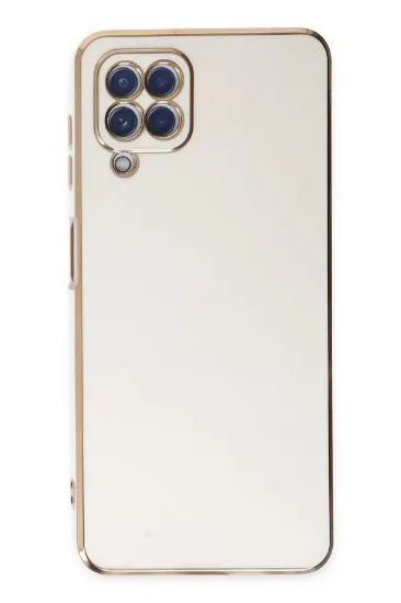 Newface Samsung Galaxy A12 Kılıf Volet Silikon - Beyaz resmi