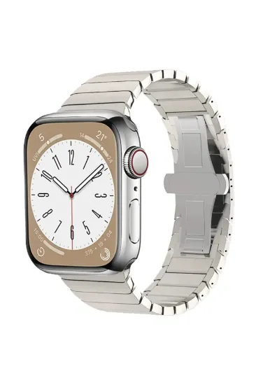 Newface Apple Watch 38mm KR413 Fine Steel Kordon - Yıldız Işığı resmi