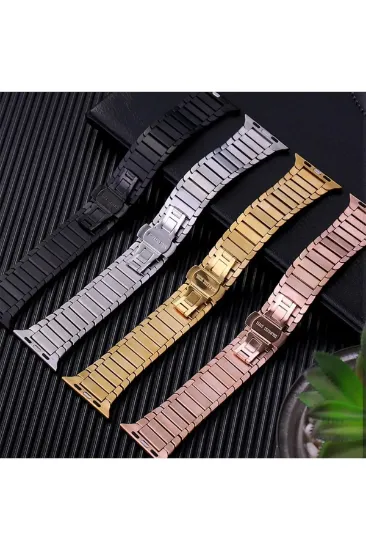 Newface Apple Watch 38mm KR413 Fine Steel Kordon - Yıldız Işığı resmi