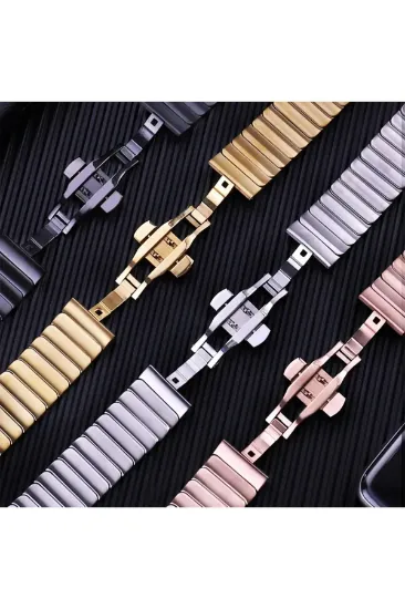 Newface Apple Watch 38mm KR413 Fine Steel Kordon - Yıldız Işığı resmi