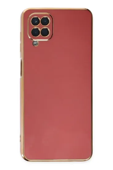 Newface Samsung Galaxy A12 Kılıf Volet Silikon - Kırmızı resmi