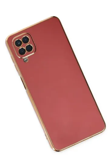 Newface Samsung Galaxy A12 Kılıf Volet Silikon - Kırmızı resmi