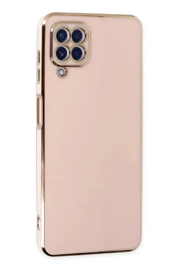 Newface Samsung Galaxy A12 Kılıf Volet Silikon - Pembe resmi
