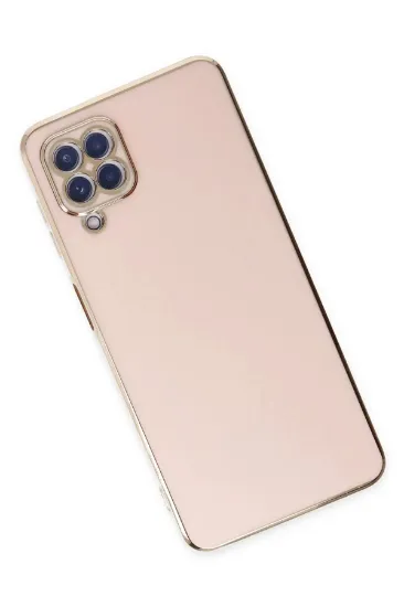 Newface Samsung Galaxy A12 Kılıf Volet Silikon - Pembe resmi