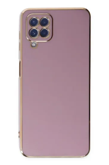 Newface Samsung Galaxy A12 Kılıf Volet Silikon - Mor resmi