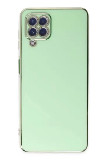 Newface Samsung Galaxy A12 Kılıf Volet Silikon - Açık Yeşil resmi