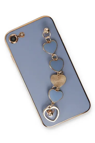 Newface iPhone 7 Kılıf Esila Silikon - Gri resmi