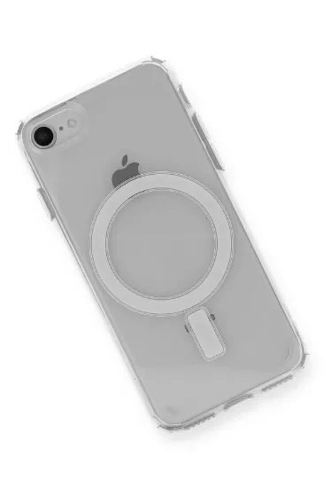 Newface iPhone SE 2020 Kılıf Magneticsafe Şeffaf Silikon - Şeffaf resmi