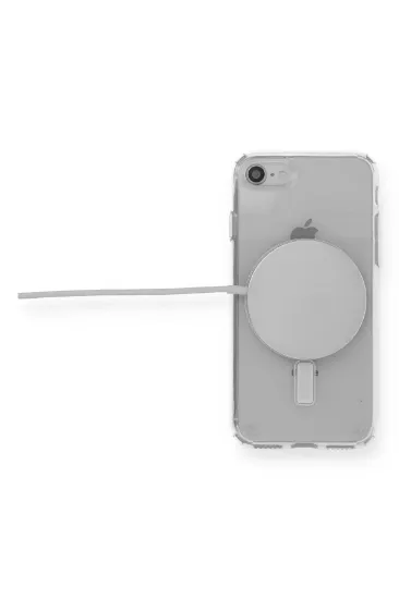 Newface iPhone SE 2020 Kılıf Magneticsafe Şeffaf Silikon - Şeffaf resmi