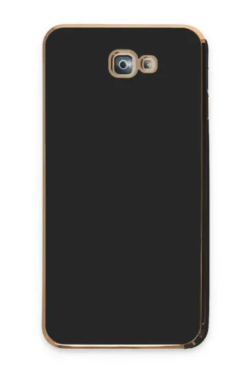 Newface Samsung Galaxy J7 Prime Kılıf Volet Silikon - Siyah resmi