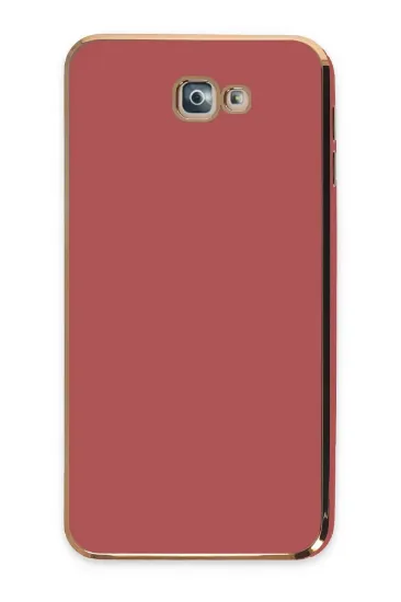 Newface Samsung Galaxy J7 Prime Kılıf Volet Silikon - Kırmızı resmi