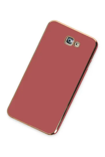 Newface Samsung Galaxy J7 Prime Kılıf Volet Silikon - Kırmızı resmi