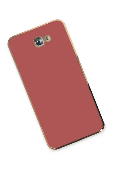 Newface Samsung Galaxy J7 Prime Kılıf Volet Silikon - Kırmızı resmi