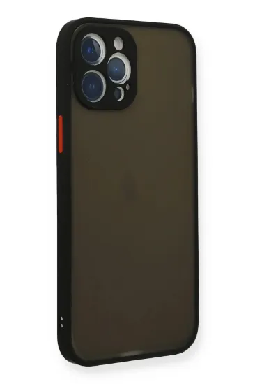Newface iPhone 12 Pro Kılıf Montreal Silikon Kapak - Siyah resmi