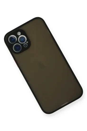Newface iPhone 12 Pro Kılıf Montreal Silikon Kapak - Siyah resmi