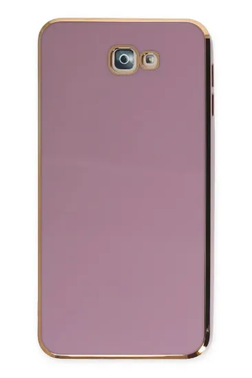 Newface Samsung Galaxy J7 Prime Kılıf Volet Silikon - Mor resmi
