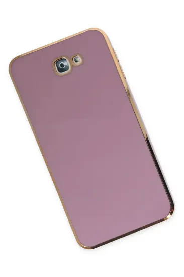 Newface Samsung Galaxy J7 Prime Kılıf Volet Silikon - Mor resmi