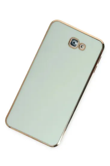 Newface Samsung Galaxy J7 Prime Kılıf Volet Silikon - Açık Yeşil resmi
