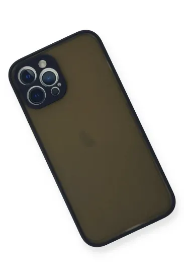 Newface iPhone 12 Pro Kılıf Montreal Silikon Kapak - Lacivert resmi